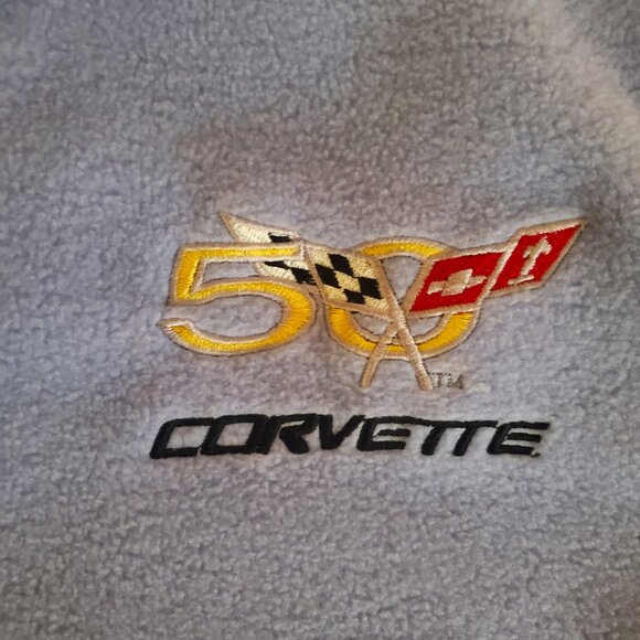 Ultra Club Women's Lt Blue Jacket w/Embroidered Corvette Logo, Size Lg _ New - Picture 2 of 15